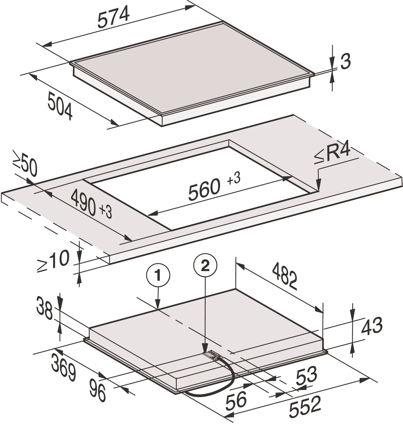 Варильна поверхня KM 6520 FR