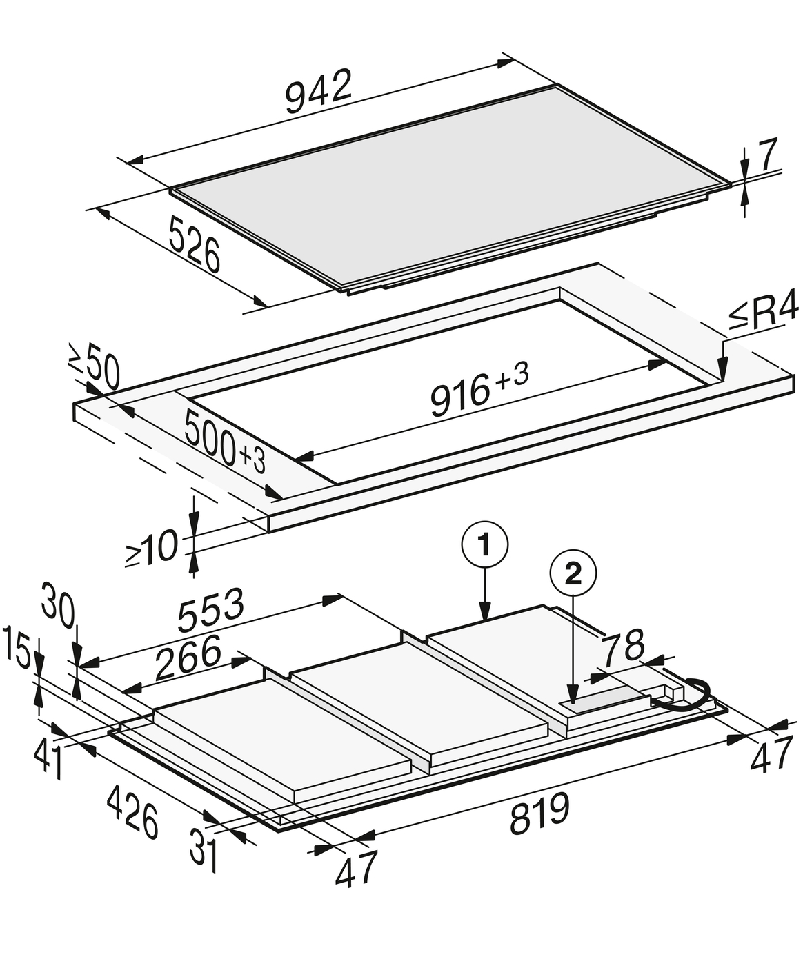 Варильна поверхня KM 7697 FR