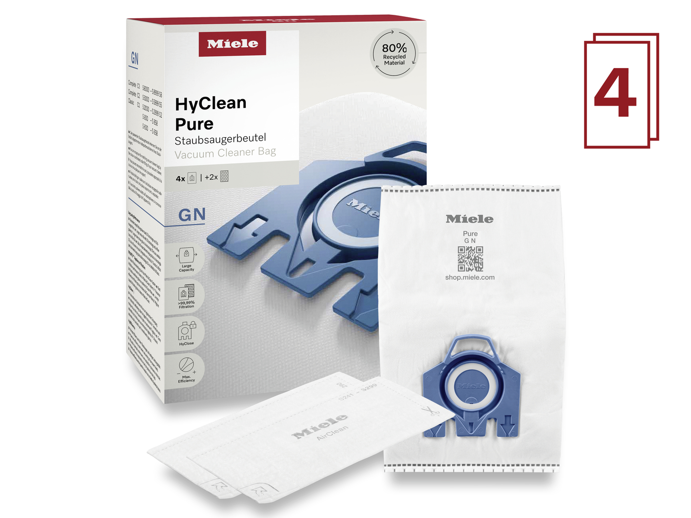 GN HyClean Pure Мішок-пилозбірник 4 шт