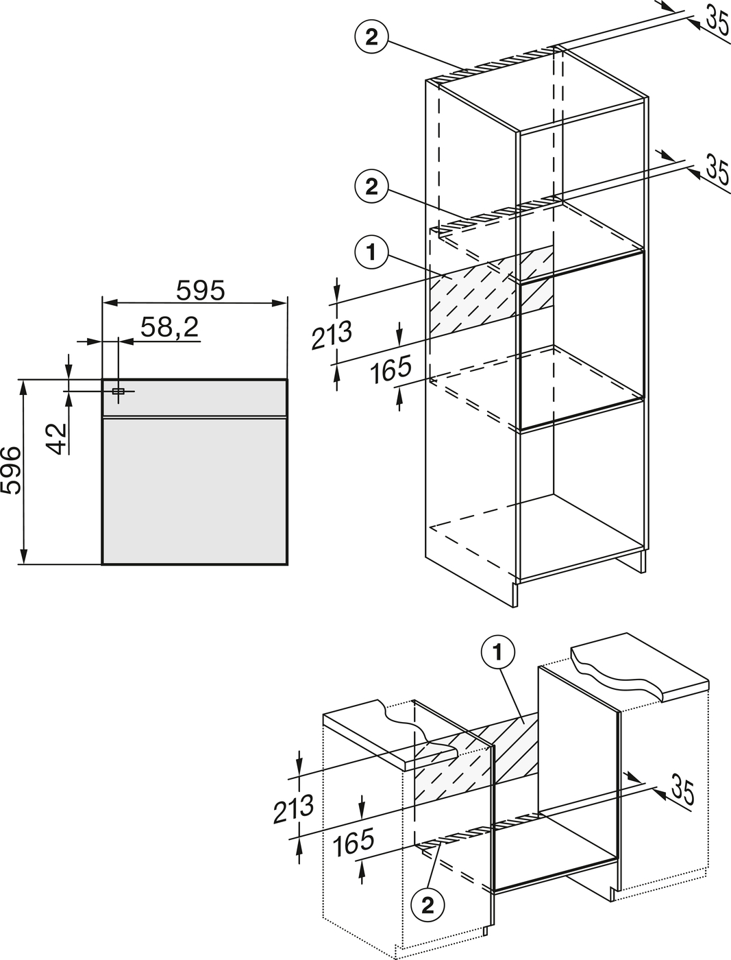 Духова шафа H 7860 BPX чорний обсидіан матовий