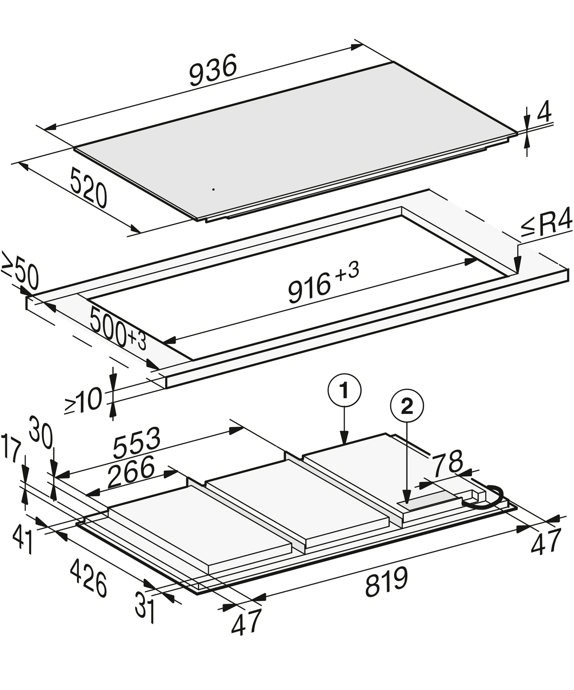 Варильна поверхня KM 7897-1 FL Diamond