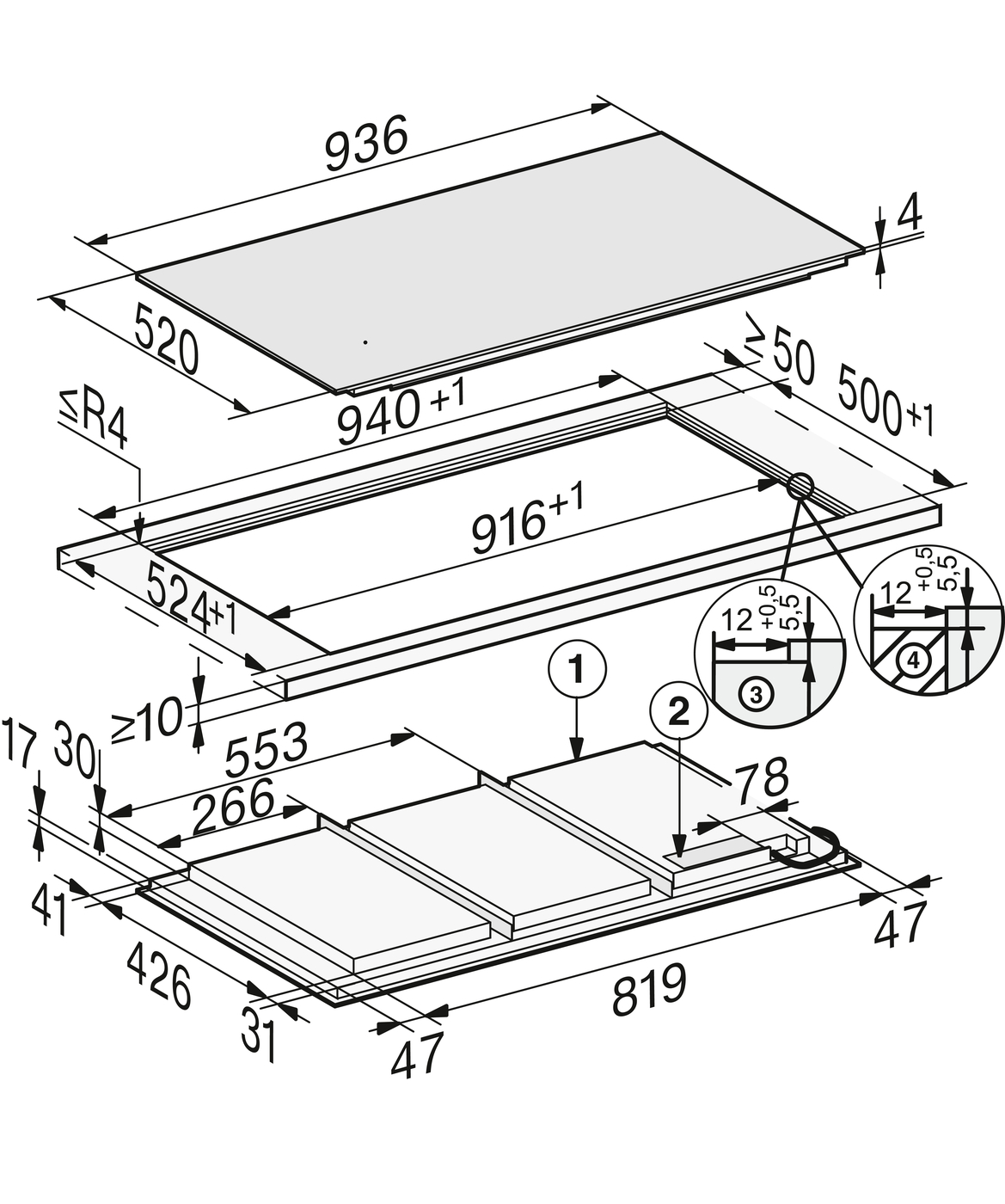 Варильна поверхня KM 7897-1 FL Diamond