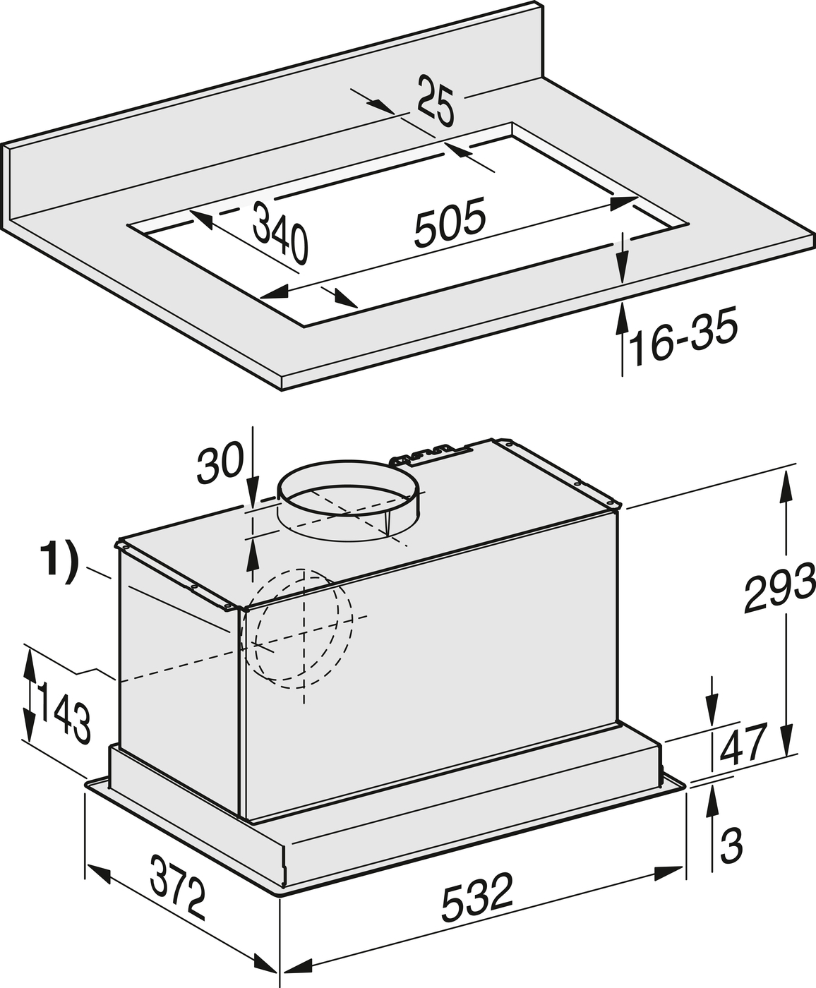 Витяжка DA 2558 Clean steel