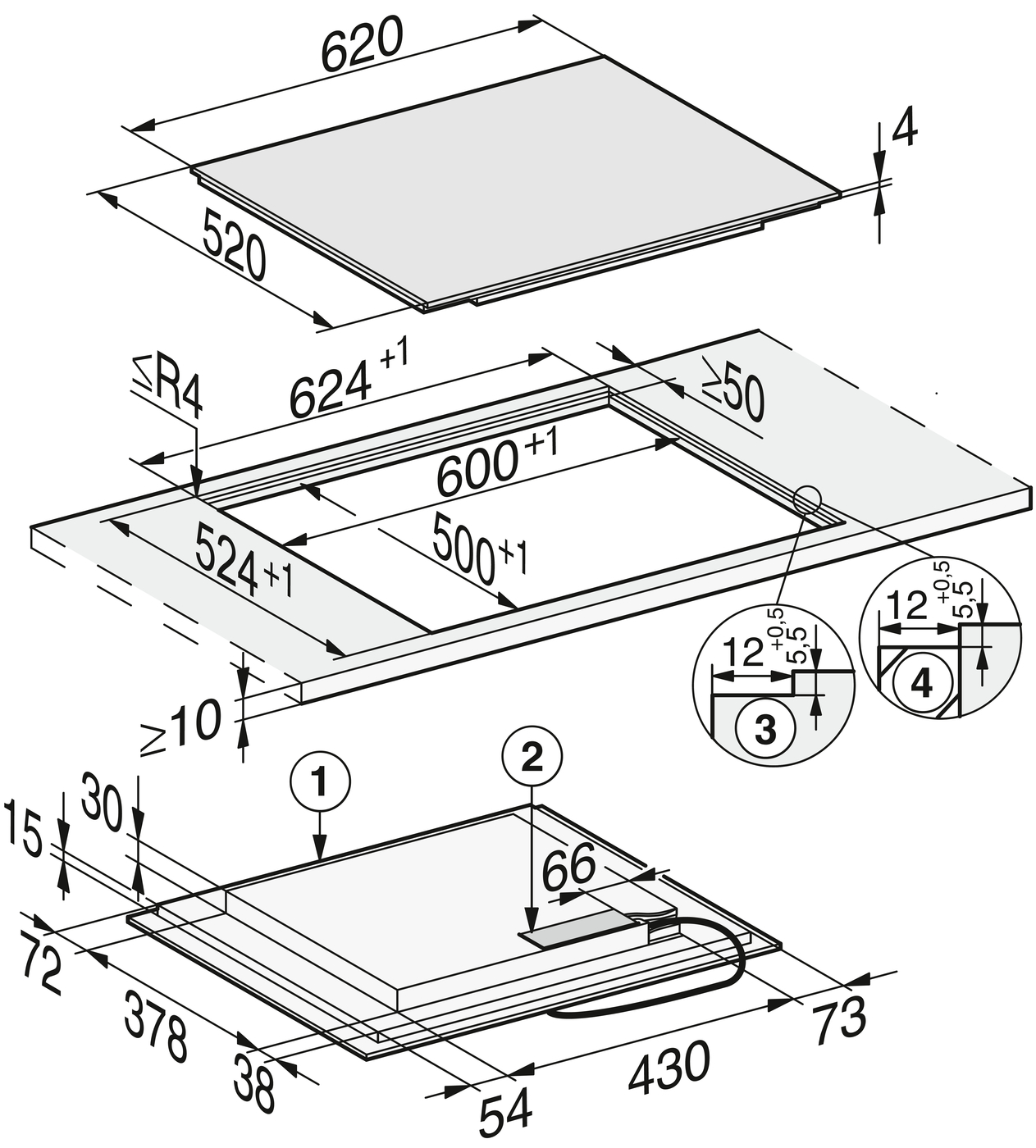 Варильна поверхня KM 7466 FL