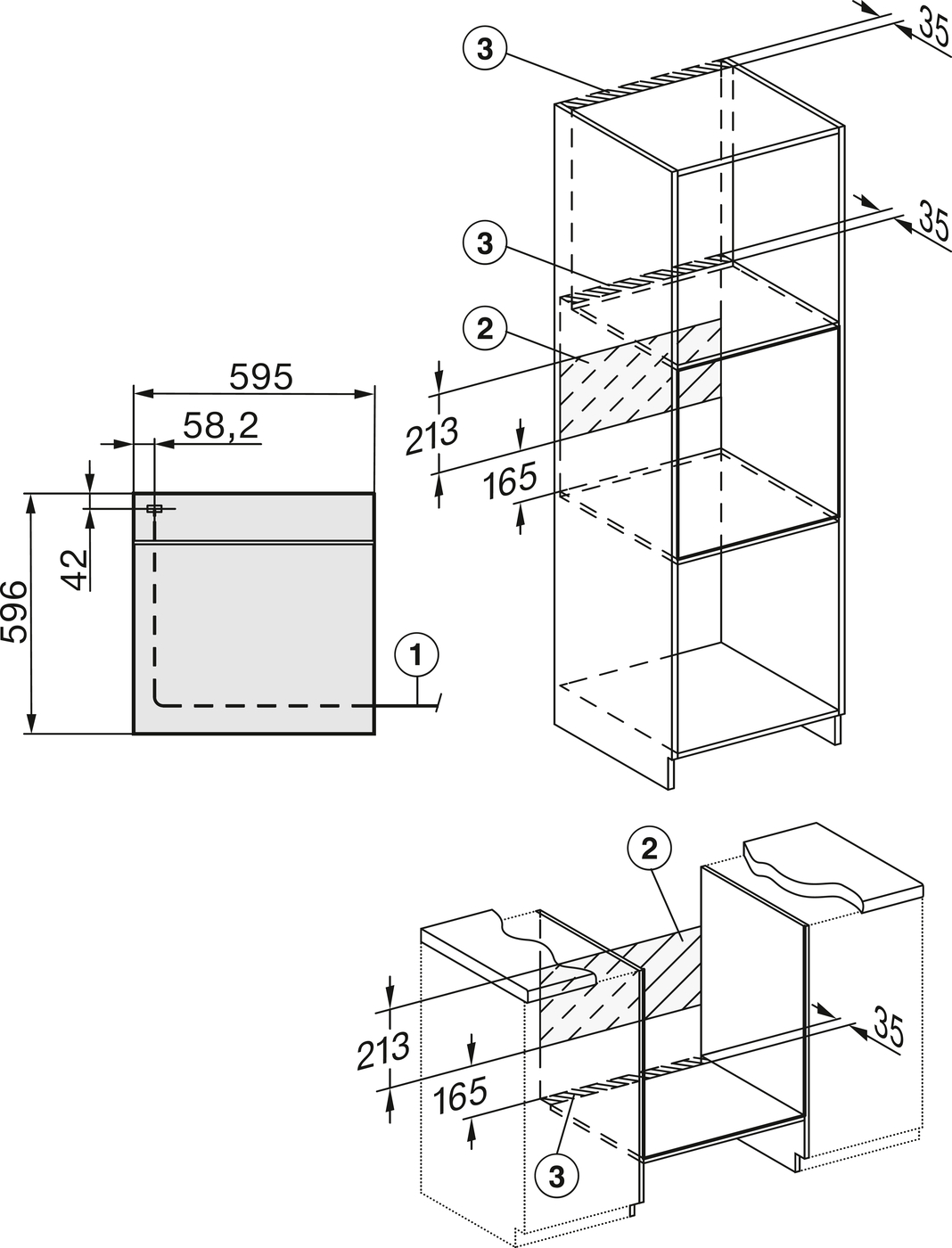 Духова шафа H 2861-1B чорний обсидіан 125 Edition