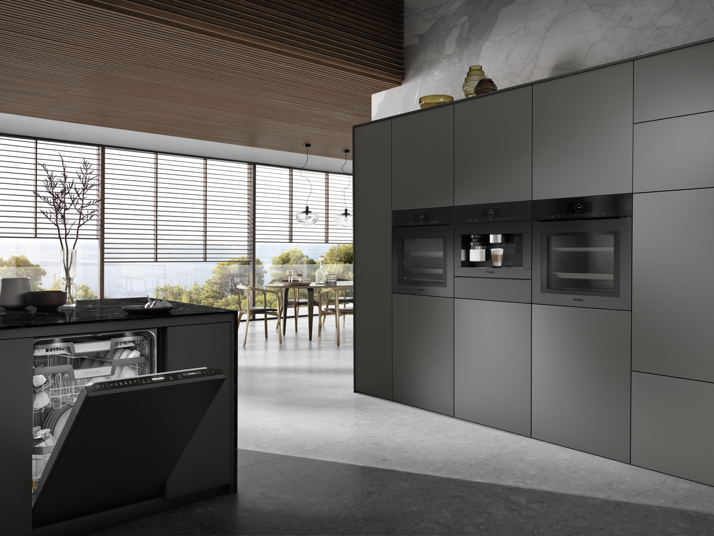 Духова шафа H 7464 BPX  чорний обсидіан матовий