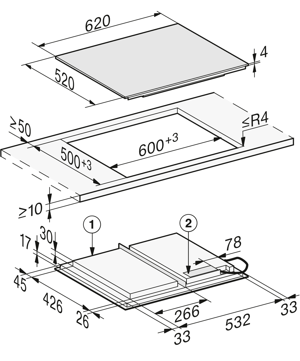 Варильна поверхня KM 7867-1 FL Diamond