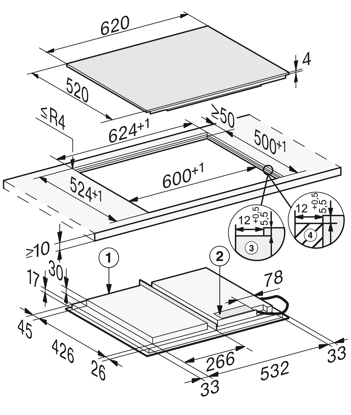 Варильна поверхня KM 7867-1 FL Diamond