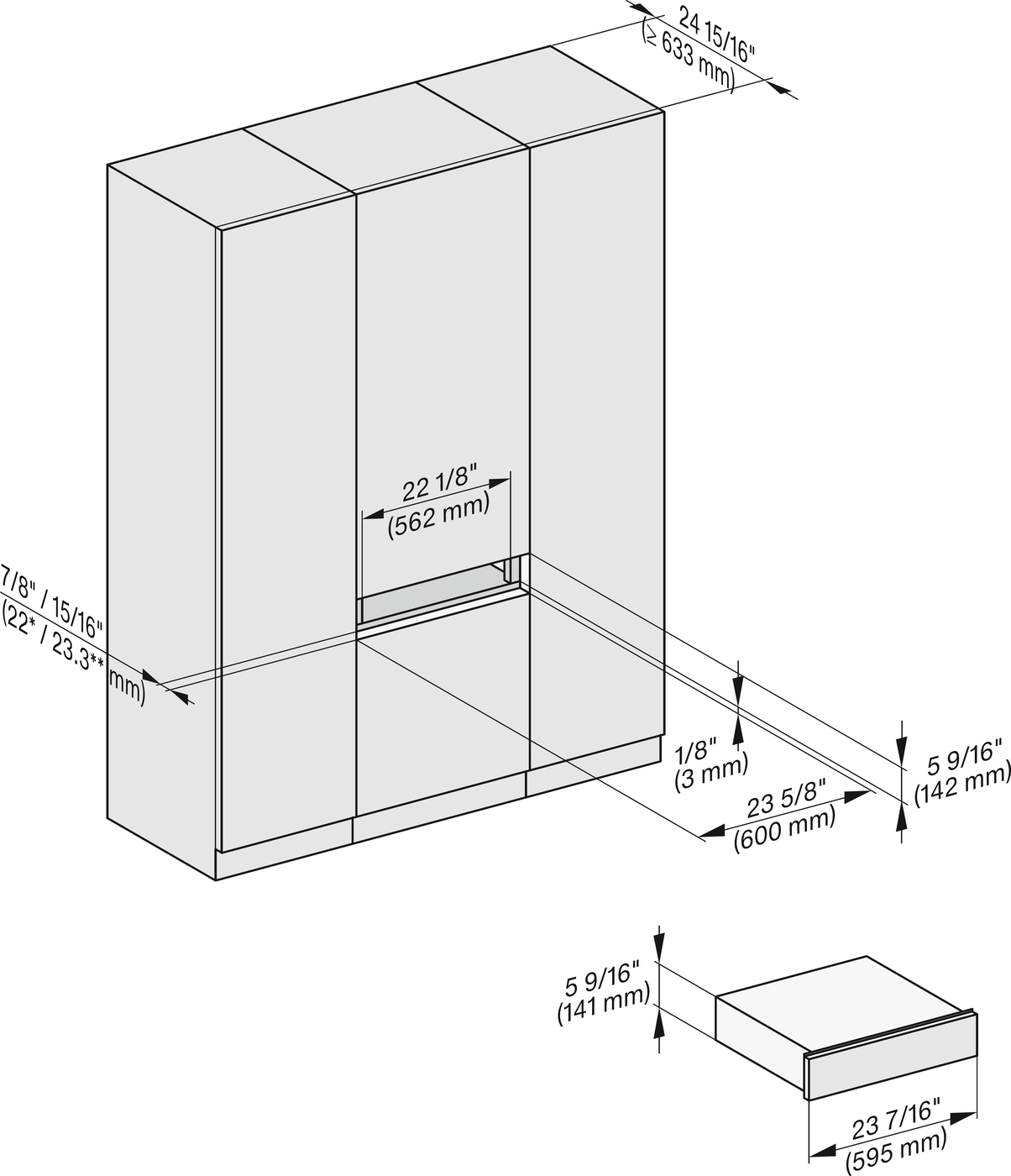 Підігрівач посуду ESW 7010 OBSW