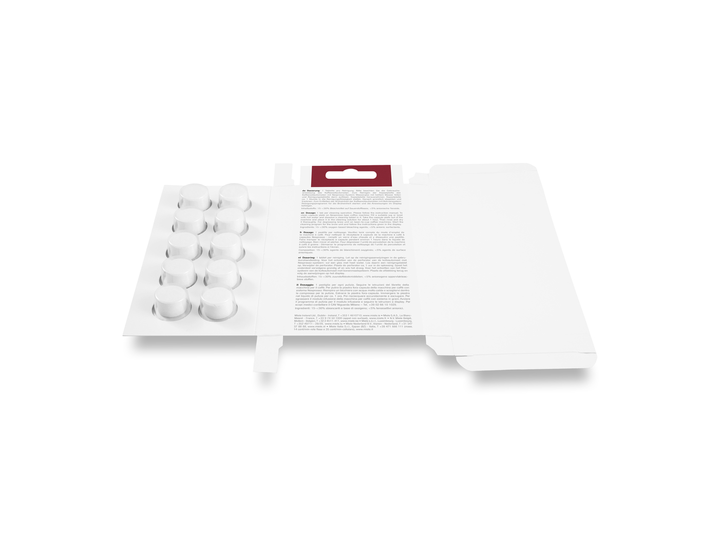 Таблетки для очищення від кавових масел