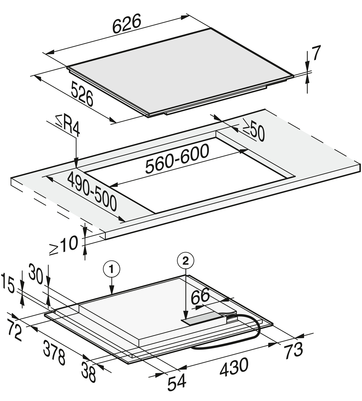 Варильна поверхня KM 7466 FR