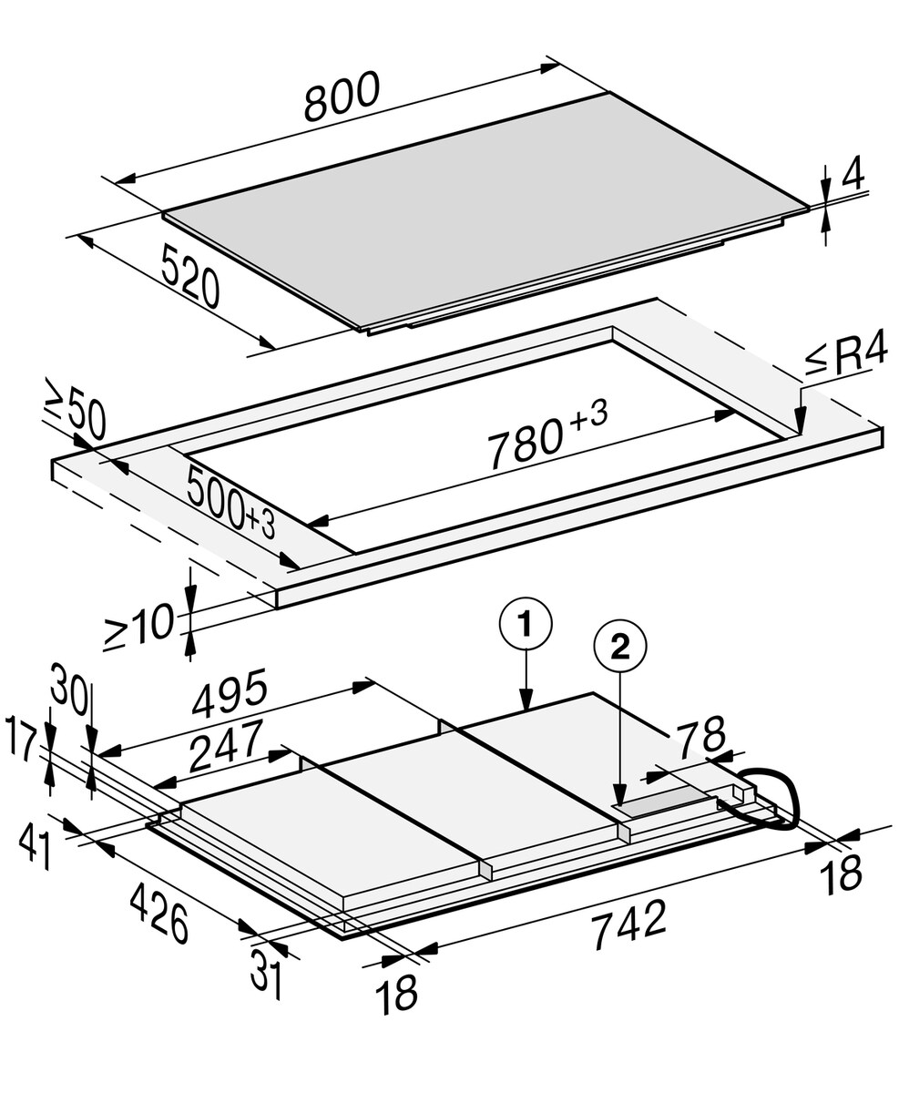 Варильна поверхня KM 7678 FL (160906341        )