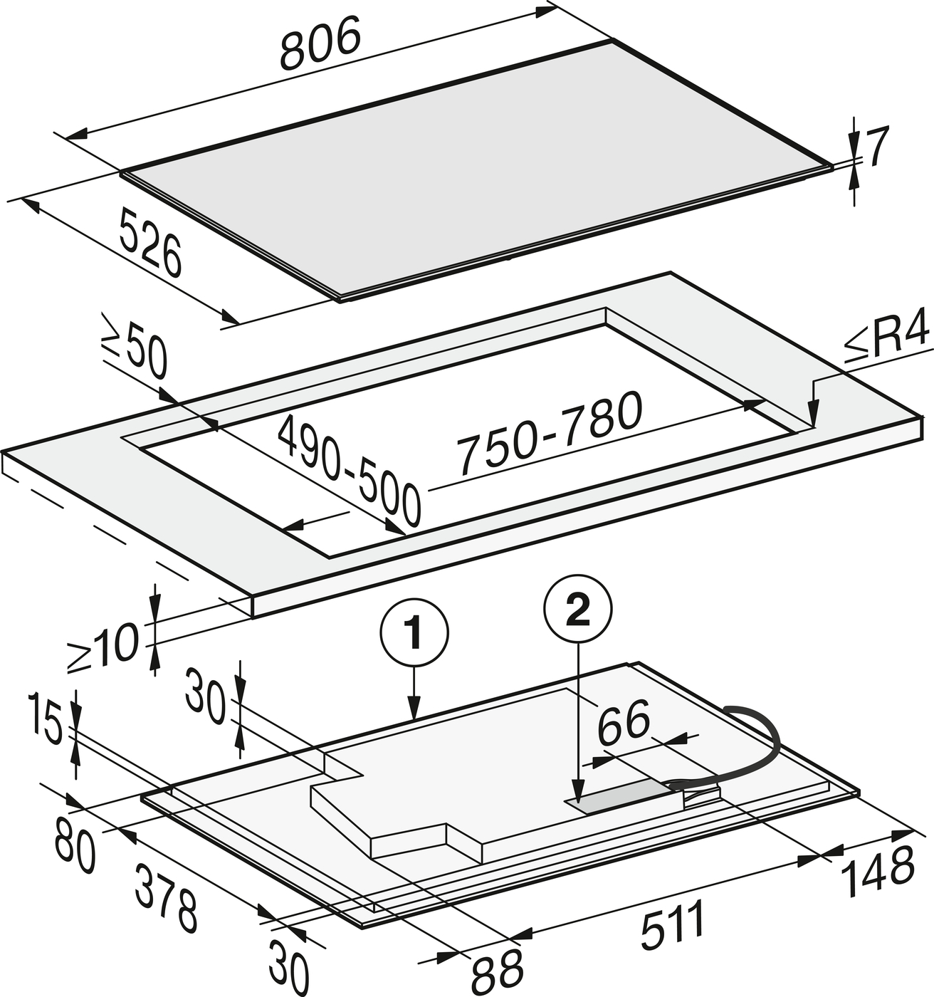 Варильна поверхня KM 7679 FR
