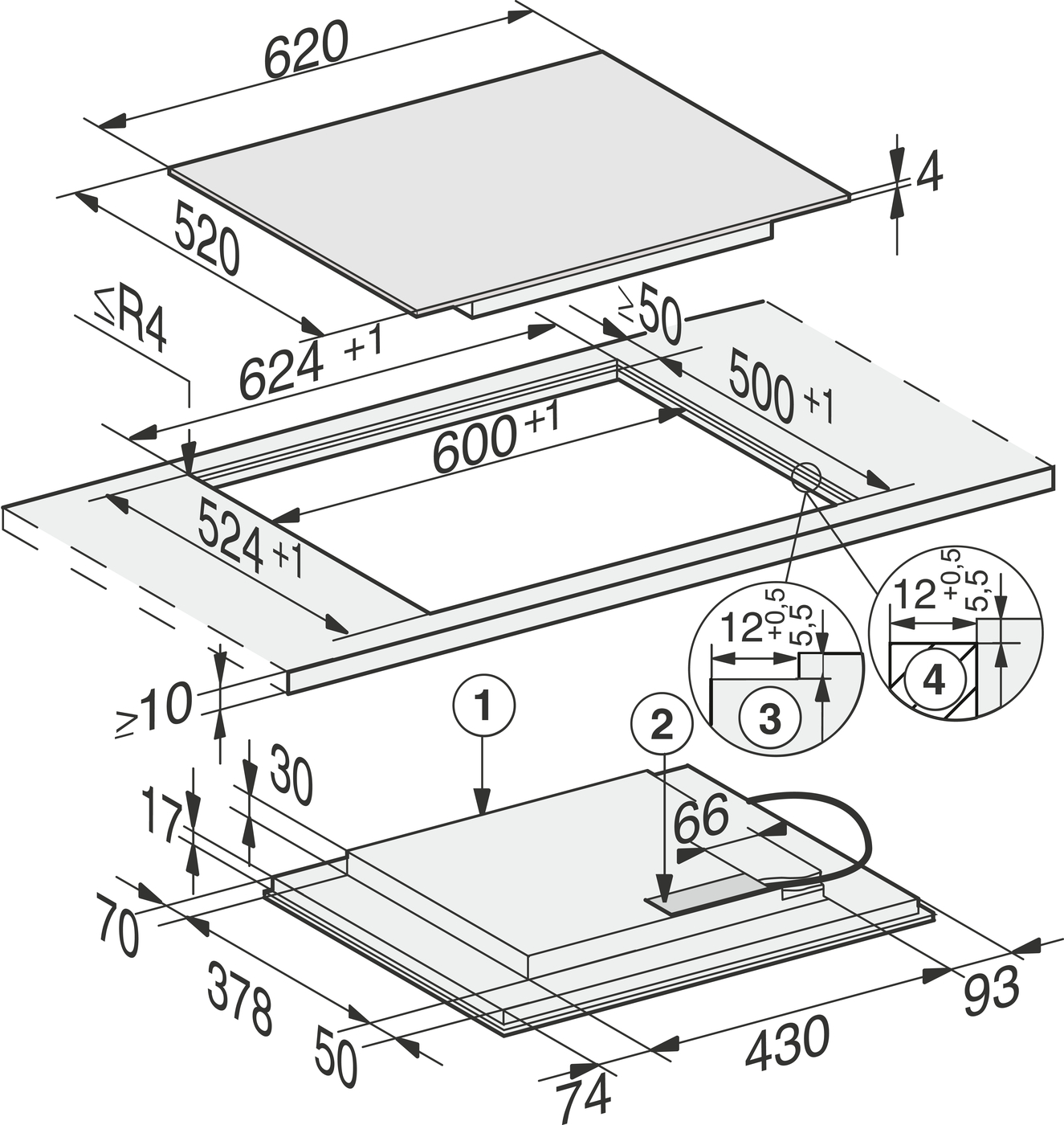 Варильна поверхня KM 7564 FL