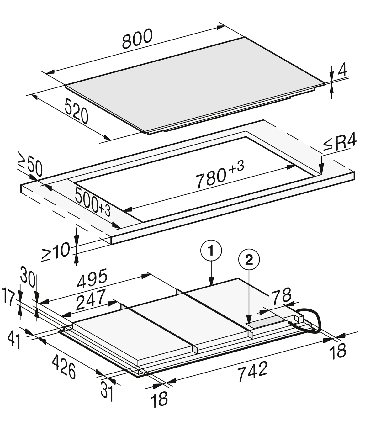 Варильна поверхня KM 7678 FL
