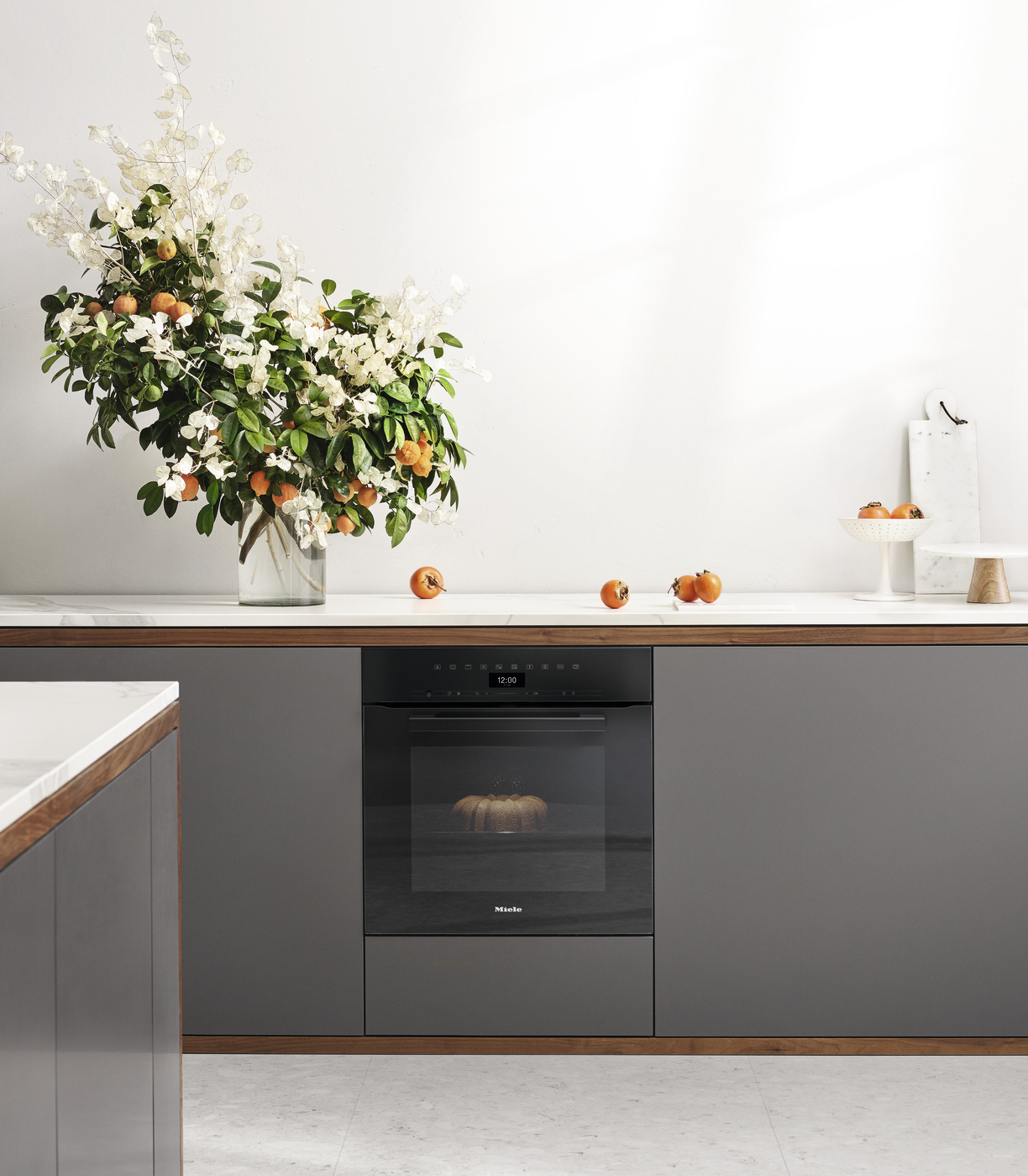 Духова шафа H 7464 BP чорний обсидіан