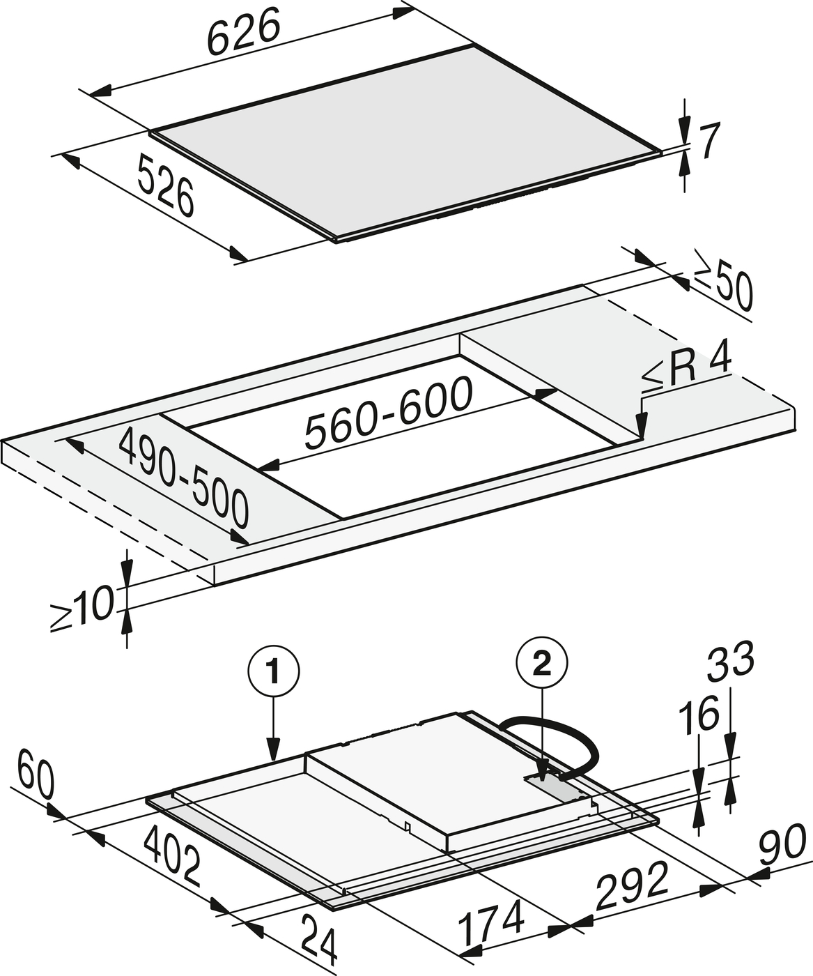 Варильна поверхня KM 7363 FR